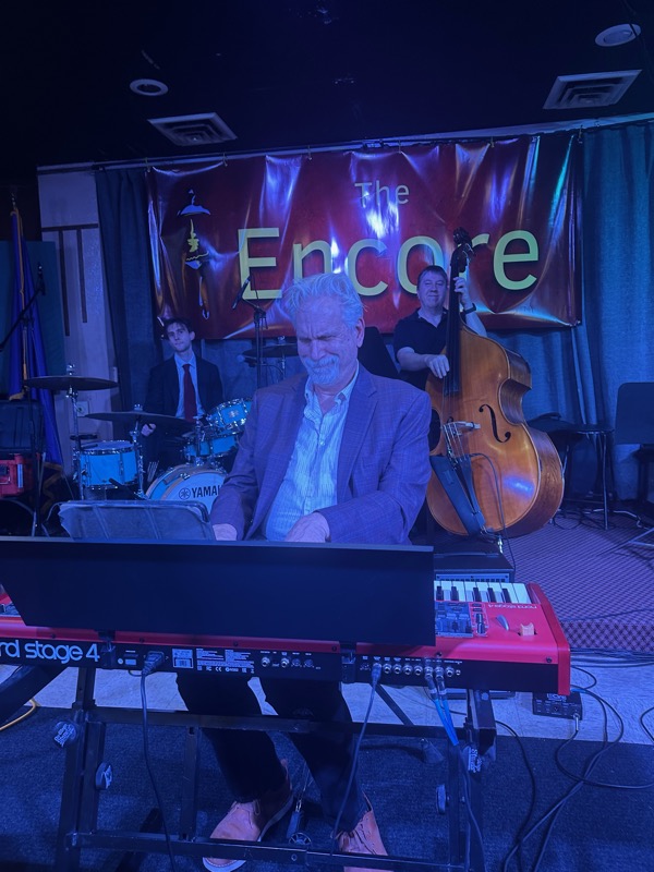 The Jazzmania Live ensemble performing at The Encore